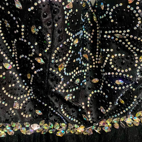 VOX black sequined  Party Dress - Picture 5 of 6